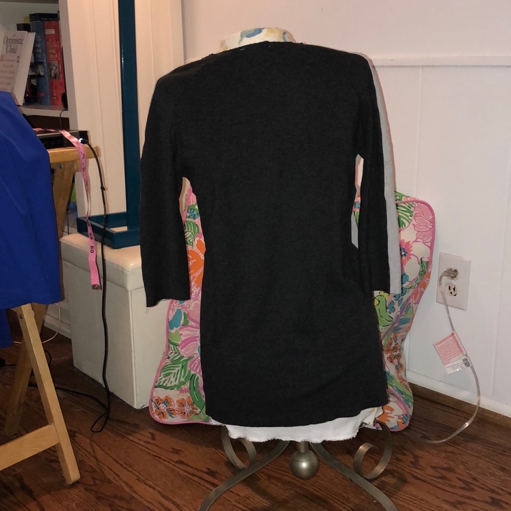 Cool ZARA Hi-Low Color-blocked Stretch Sweater - Picture 3 of 6